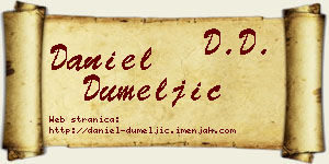 Daniel Dumeljić vizit kartica